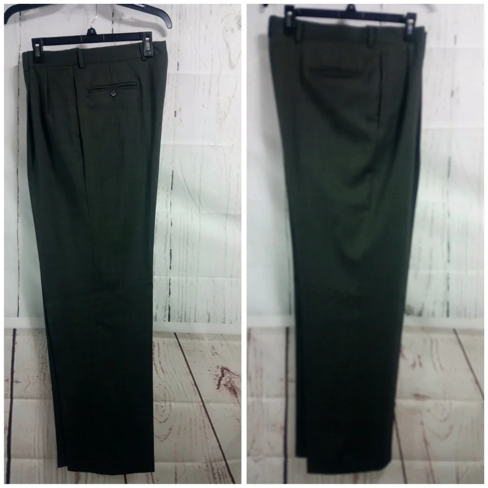 Jos A Bank 43L Brown Birdseye 2pc Suit 37x32 $698